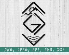 the logo for png jege eps svg dxf