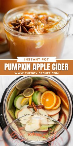 pumpkin apple cider recipe in an instant pot