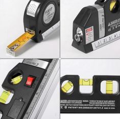 four different views of tape measures with the same price label as shown in this ad