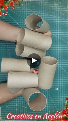 someone is making toilet rolls out of toilet paper