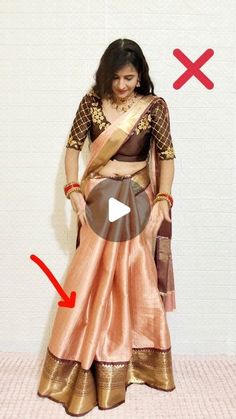 Rekha Mishra | Content Creator on Instagram: "Tips to drape banarasi pattu saree . Saree from @advithi_collection04    #sareedrapingstyle #sareelovers #sareelove #sareedrapist #drapewithrekha" Wedding Saree Styles, Banarasi Saree Blouse Design Back, Blouse For Banarasi Saree, Already Made Gown Styles, How To Wear Saree In Different Style, Wedding Dresses Saree, Blouse Design For Pattu Saree, Dress From Saree Ideas, Pattu Sarees Blouse Designs