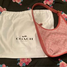 Brand New With Dust Bag. Never Used. Coach Bags, Coach Bags Pink, Barbie Pink Color, Bags Pink, Coach Logo, Bags Logo, Fit Inspo, Pink Bag, Fitness Inspo