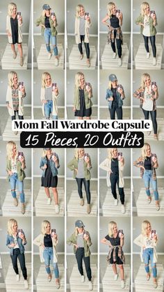 Chic Mom Outfits, Mode Ab 50, Capsule Wardrobe Casual, Look Boho Chic, Mom Wardrobe, Mom Fall, Wardrobe Capsule, Fall Wardrobe Essentials