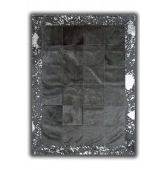 a black and white square with silver glitters on the edges, in front of a white background