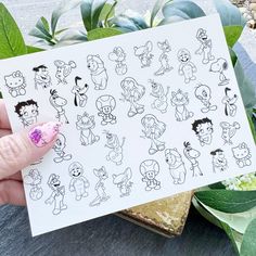 I took the NEXT LEVEL nail art practice sheets to yet ANOTHER LEVEL! Paint your fave designs with gel polish right on the nail! Apply these waterslide decals and color in - just like a nail tech coloring book! This is literally the PERFECT tool to help you practice nail art! 6x4 sized pages full of designs! Grab one or grab them all! **There are various sizes of each design, but due to the details, they may not fit on small/short nails** **These are not peel and stick nail stickers**