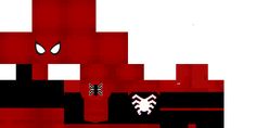 an image of a red and black spider man paper crafting pattern with white eyes