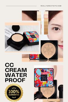 Magic Foundation Mushroom Head Air Cushion CC Cream Waterproof Brighten Foundation Cream Women Base Makeup Face Korean Cosmetics Base Makeup, Korean Cosmetics, Cc Cream, Makeup Face, Makeup Base, Beauty Health, Stuffed Mushrooms, Foundation