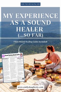 My Experience as a Sound Healer | BONUS: FREE Sound Healing Guide | Emily Daugherty | I’ve had great interest in sound healing for a long time now.  As a Reiki practitioner and yoga teacher, sound healing just seems like a natural part/added layer to my holistic healing toolbox.  

If sound healing is a foreign topic for you and you would like to learn more, continue reading!

Plus, grab your FREE Sound Healing Guide: A Quick Guide for Sound Healers & Teachers Healing Guide, Sound Frequencies, Reiki Practitioner, Brain Waves