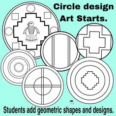 the circle design art starts students add geometric shapes and designs to their own artwork projects