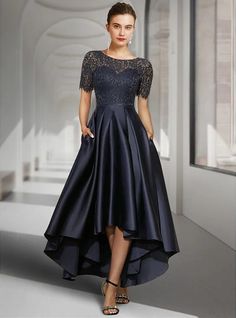 Dazzle in sophistication with this Navy Lace Patchwork Maxi Dress, seamlessly blending classic elegance with modern allure. Intricate lace patchwork details adorn the gown, enhancing its timeless charm, while the rich navy hue adds depth and refinement. Perfect for making a statement at any special event or evening affair. Navy Mother Of The Bride Dresses, Modern Vintage Dress, Beach Dresses Casual, Mob Dress, Wedding Ready, High Low Prom Dresses, Dress Wedding Guest, Mob Dresses, Prom Dress Shopping