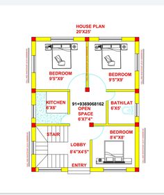 a floor plan for a house with the measurements