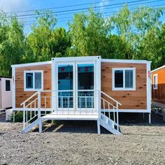 Tiny House 3 Bedroom, Movable House, Folding House, Prefab Container Homes, Pre Fab Tiny House, Modular Housing, Office Color, House Shed, Casa Container