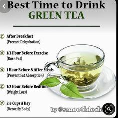 the best time to drink green tea