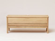 Form and Refine - A Line Storage Bench - White Oiled Oak Oak Storage Bench, Neutral Furniture, Oak Bench, Black Stains, White Furniture, Shoe Organizer, Leather Pulls, Interior Furniture, Clean Design