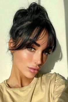 The It Girl Hair Trend: Curtain Bangs - Fringe Hairstyles, Aesthetic Hair, Gorgeous Hair, Balayage Hair, Hairstyles With Bangs