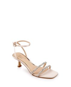 in stock Cheap Party Slingback Sandals With Block Heel, Cheap Open Toe Kitten Heels For Formal Occasion, Luxury Block Heels For Formal Spring Events, Jewel Badgley Mischka, Diamond Fashion Jewelry, Badgley Mischka Shoes, Kitten Heel Sandals, Evening Sandals, Platform Stilettos