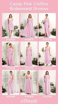 pink chiffon bridesmaid dresses are the perfect choice for your special day