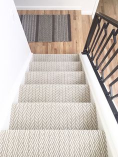 the stairs in this house are made of carpet