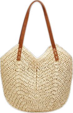 Trendy Braided Bag For Vacation, Trendy Beige Crochet Beach Bag, Trendy Beige Crochet Bag For Beach, Trendy Braided Shoulder Bag For Vacation, Lightweight Beige Straw Bag For Beach, Beige Lightweight Straw Bag For Beach, Casual Beige Crochet Straw Bag, Casual Braided Shoulder Bag For Vacation, Trendy Cream Shoulder Bag For Vacation