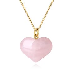 PRICES MAY VARY. This crystal necklace measures 1*0.8*0.5"(26*20*12mm) Rose Quartz heart pendant; 18K gold plated stainless steel cable chain: 16"(40cm) with 2"(5cm) extender We crafted this crystal necklace with 18K gold plated stainless steel to enhance its shine and durability, and makes this heart necklace for women safe to wear even if you have sensitive skin Crystals Properties: Rose Quartz is the stone of universal love. Rose quartz necklace restores trust and harmony in relationships Whe Rose Gold Crystal Necklace For Valentine's Day, Quartz Aesthetic, Crystals Properties, Gf Aesthetic, Pandora Bracelet Charms Ideas, Rose Quartz Jewelry, Crystal Heart Pendant, Quartz Crystal Necklace, Rose Quartz Pendant