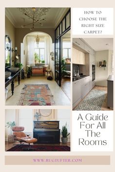 a guide to choosing the right size carpet for all the rooms in your home or apartment