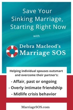 An urgent and practical marriage-saving approach that specializes in helping individual spouses outsmart and overcome their partner's affairm midlife crisis, apathy, arguing, and more. Debra Macleod, BA, JD, is an international marriage expert who has helped millions of couples reconnect over her plus-twenty years in practice. Couples Reconnect, Helping Women