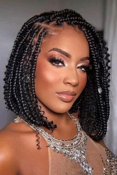 Braids For Older Black Women Over 50, Stylish Braids, Hairstyle 2024, Micro Braids Hairstyles, Bob Braids Hairstyles, Short Box Braids Hairstyles, Hairstyles Pictures, Short Box Braids, Braids Styles