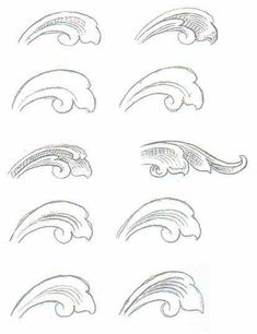 an image of different types of waves drawn in pencil on paper with the words, how to