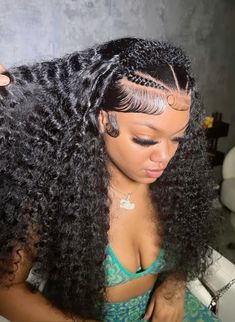 Deep Wave Wig Styles Short, Updo Deep Wave Wig, Deep Wave Flip Over Wig, Deep Wave Wig With Braid, Deep Wave Wig Vacation, Girls Braided Hairstyles Kids, Black Hairstyles With Weave, Lace Fronts