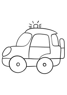 a black and white drawing of a car