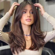 Thick Wavy Hair, Haircuts For Medium Hair, Long Brown Hair, Haircuts Straight Hair, Long Hair With Bangs, Haircut For Thick Hair, Haircuts For Long Hair, Curtain Bangs