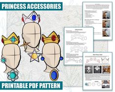 an image of princess accessories with instructions