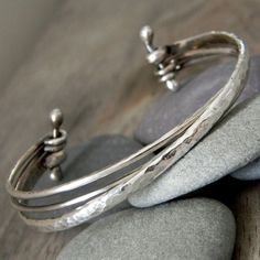 Sterling Bracelets, Hammered Sterling Silver, Sterling Silver Cuff Bracelet, Sterling Silver Bangles, Sterling Silver Cuff, Silver Cuff Bracelet, Silver Cuff, Metal Jewelry, Silver Bracelets