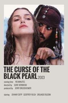 the curse of the black pearl movie poster with johnny depp and girvin