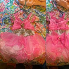 Excellent Condition Size 18 Months. Smoke Free Pet Friendly Home Cross Posted Month Colors, Pageant Dress, Kids' Dresses, Pet Friendly, Pink White, Kids Shop, Pet, Pink, Dresses