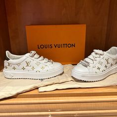 Brand New Never Worn!! My Husband Bought These For My Birthday But They Run Big And Didn’t Fit!! Dream Sneakers, Shoes Louis Vuitton, Louis Vuitton Sneakers, Louis Vuitton Shoes, Trendy Shoes, Retail Therapy, Custom Creations, My Birthday, Shoe Brands