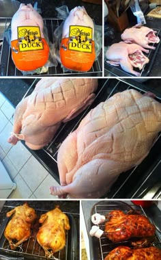 the process of cooking chicken in an oven