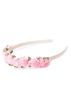 This adorable Pink Flower Headband is sure to add that extra dazzle to any dress up! One Size Fits Most Fashioned with durable plastic, that's made to last Flexibility to allow for a comfortable fit on a variety of sizes Adorned with high quality pink ribbon roses Designed to coordinate with many styles of our dress ups ⚠️WARNING: CHOKING HAZARD 》 ⚠️WARNING: CHOKING HAZARD - For the safety of your child, size small (1-3 years) does not contain gems or other small parts. All other sizes contain s Adjustable Pink Headband, Pink Hair Accessories With Matching Headband, Pink Handmade Flower Headband, Pink Adjustable Hair Accessories For Summer, Adjustable Pink Headband With Handmade Flowers, Cute Pink Hair Accessories For Spring, Pink Flower Hair Accessories For Summer, Pink Hair Accessories With Handmade Flowers For Summer, Pink Flower Headband With Handmade Flowers