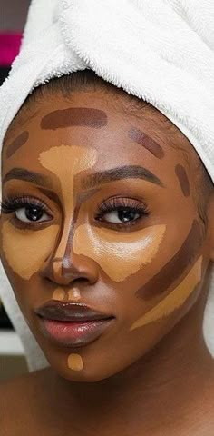 Skin Makeup Tutorial, Dark Skin Makeup Tutorial, Face Contouring Makeup, Girl Makeup Tutorial, Makeup Fails, Contouring Makeup, Makeup Order, Makeup Face Charts