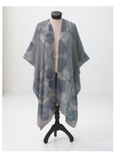 Ethereal and elegant, this boho chic kimono is as versatile as it is vibrant. Printed with my original hand painting, this a unique piece that can easily transition into any wardrobe. Wear this stunner over a slinky summer dress for a romantic dinner at your favorite bistro or throw it over a pair of dark skinny jeans and a crisp white t-shirt for perusing your local farmers market with friends! This piece will also become your go-to accessory during any beach vacation as the perfect cover-up. This boho-beauty would make an exceptional bridesmaid gift for you besties, so that everyone can have a trendy wrap while getting their make-up and hair done on your special day! ❀ DETAILS ❀ ❥ Open kimono wrap ❥ Draped asymmetrically ❥ Oversized fit ❥ Digitally Printed with original artwork. ❀ MATERI Bride Swimsuit, Cover Up Shawl, Women's Fall Fashion, Open Kimono, Cool Wraps, Boho Beauty, Kimono Wrap, Lace Wrap, Romantic Dinner