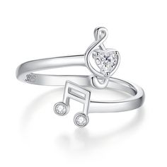 PRICES MAY VARY. 【Adjustable Music Ring Meaningful】: The music notes symbolize the power of melody and harmony, reminding you of the beauty of life 【Adjustable Sterling Silver Music Notes Great Gifts】: Music jewelry ring is a suitable for women, mom, daughter, grandma, lovers, wife, sister, etc and will be great gifts in Mother's Day, Birthday, Christmas, Valentine's Day, Anniversary, Halloween, Thanksgiving Day, Graduation and so on 【Musical Notes Rings Adjustable Ring Size】: Adjustable ring si Music Rings Jewelry, Piano Ring, Music Ring, Music Note Ring, Music Rings, Heart Music, Rings Adjustable, Music Jewelry, Music Accessories