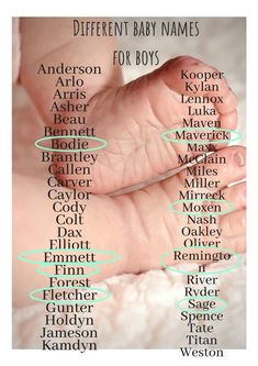 a baby's feet with the names of different babies on it, and in front of