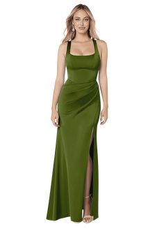 Mero is our stunning bridesmaid dress crafted from stretch satin. She features a square neckline paired with straps leading to a keyhole back. The look is complete with a pleated floor length sheath skirt. Sheath Formal Dress, Winter Green Bridesmaid Dresses, Mid Size Dress Formal, Emerald Green Bridesmaids Dresses, Green Floor Length Dress, Green Wedding Guest Dress, Green Satin Bridesmaid Dresses, Fall Formal Dresses, Jade Bridesmaid Dresses