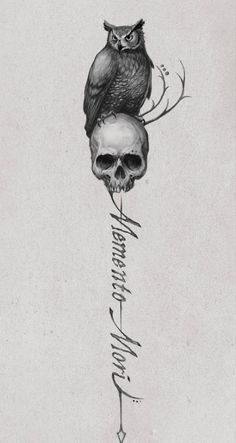 Momento Mori Tattoo, Tattoo With Meaning, Memento Mori Tattoo, Totem Tattoo, Dark Art Tattoo