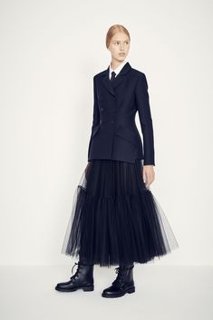 Doir Fashion, Dior 2019, Black Tulle Skirt, Tulle Skirts Outfit, Tule Rok, Mode Chanel, Maria Grazia Chiuri, Maria Grazia, Black Tulle