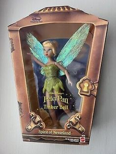 the tinker bell doll is in its box