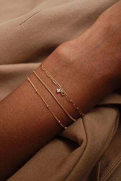 gold bracelets. delicate jewelry Wedding Jewelry Bracelet, Bracelet Trends For 2023, Stacking Bracelets Gold, Cute Dainty Bracelets, Dainty Gold Bracelet Classy, Simple Jewelry Bracelet, Small Gold Bracelet, Permanent Jewelry Bracelet Stack, Bracelet Inspo Gold