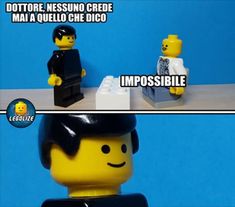 two legos with captioning about the same person