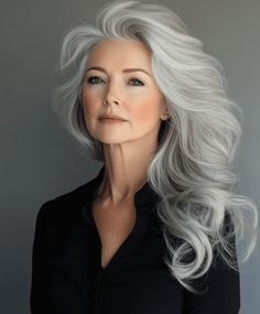 Minimalisticky Chic, Best Long Haircuts, Κούρεμα Bob, Women Haircuts Long, Womens Haircuts Medium, Gorgeous Gray Hair, Fishtail Braid, Long Gray Hair, Hairstyles Over 50