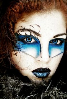 I love this makeup. Extreme Make-up, Hd Make Up, Fantasy Make-up, Extreme Makeup, Avant Garde Makeup, Theatrical Makeup, Smink Inspiration, Special Effects Makeup, Stage Makeup